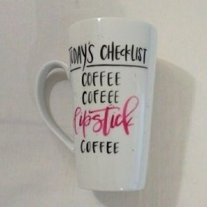 Today's Checklist, Coffee, Coffee, Lipstick, Coffee Mug
